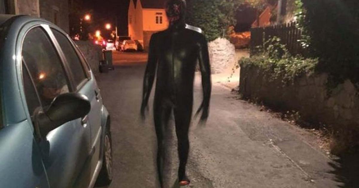 Man in black gimp suit terrorises Somerset villagers