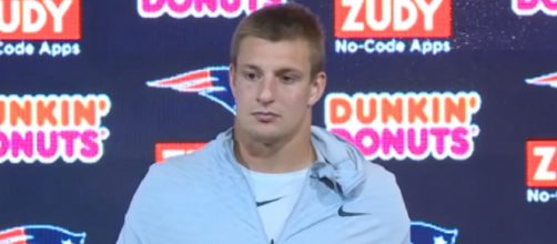Rob Gronkowski played nine years with the Patriots. [Image Source: NESN/YouTube]