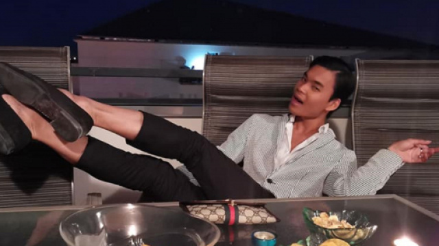 Une soirée sur Tours loin des strass pour le mannequin parisien.