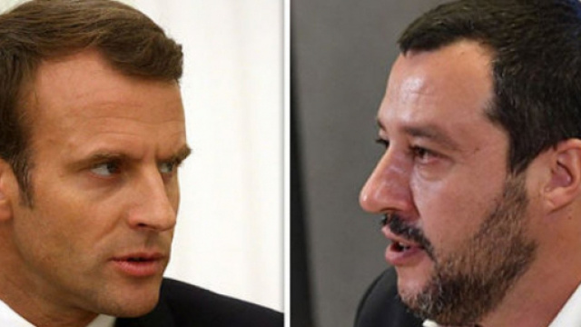 Scontro aperto tra Macron e Salvini sui migranti