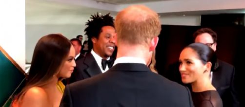 What Meghan Markle and Beyonce REALLY Talked About at the Lion King Premiere! [Image source/Entertainment Tonight YouTube video]