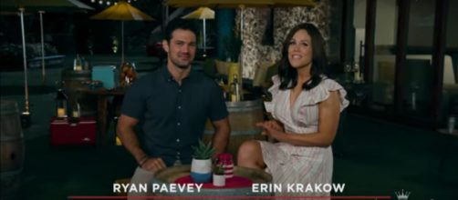 Erin Krakow (R) and Ryan Paevey hosted the Hallmark Channel's 'Summer Nights Preview Special.' [Image source: Hallmark Channel/YouTube]