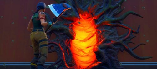 "Stranger Things" portals have appeared in "Fortnite." Credit: In-game screenshot