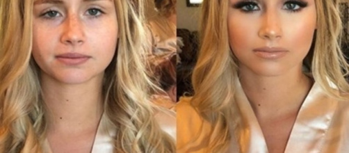 Les photos avant / arès maquillage de futures mariées - photo publiée par topibuzz
