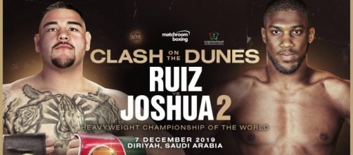 Andy Ruiz vs Anthony Joshua 2, ufficiale: rematch il 7 dicembre in Arabia Saudita