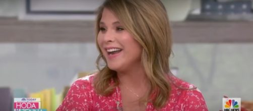 'Today's' Jenna Bush Hager wasn't the only one with a smile when Hoda Kotb and daughter, Haley Joy met baby Hal. [Image source:TODAY-YouTube]