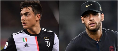 Paulo Dybala e Neymar (foto: statsbomb.com; independent.co.uk)