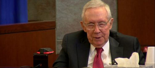 Former Senate Majority Leader Harry Reid is calling for the end of the filibuster. [Image Credit] Las Vegas Review-Journal/YouTube