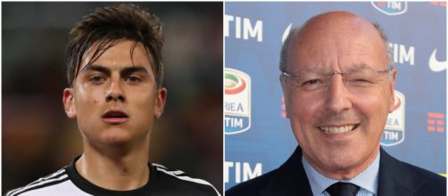 Paulo Dybala e Beppe Marotta (Foto: metro.co.uk; sport.virgilio.it)