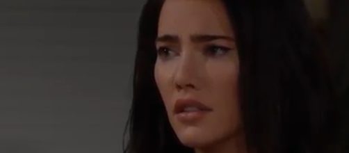 Steffy's pain continues as Ridge and Brooke disagree over Thomas.(Image Source:CBS-YouTube.)