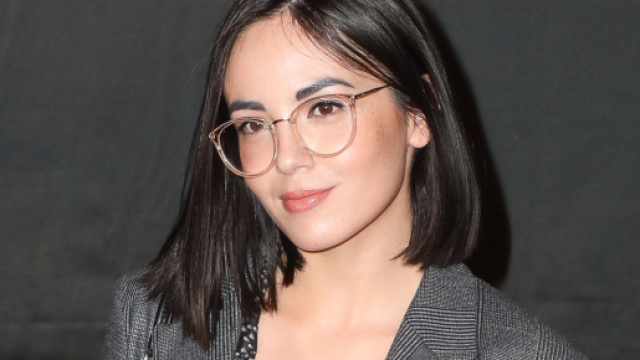 Agathe Auproux lors d'une conférence de presse