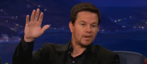 Wahlberg is a popular fixture during Patriots' games (Image Credit: Team Coco/YouTube)