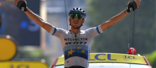 Matteo Trentin vincitore di tappa al Tour de France