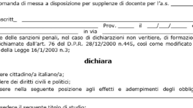 Messa a disposizione, necessario regolamento per assegnazione incarichi