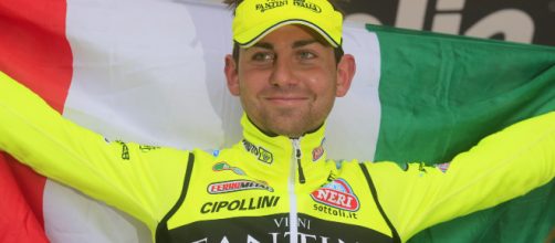 Mauro Santambrogio in maglia Fantini al Giro d'Italia 2013