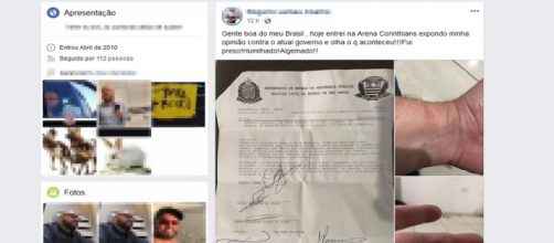 Homem acabou detido por criticar Bolsonaro. (Reprodução/ Facebook)