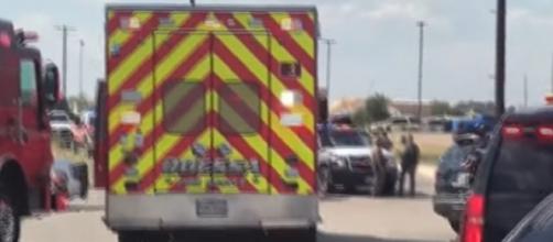 7 killed, many injured, suspect killed by police in West Texas. [Image source/CBS News YouTube video]