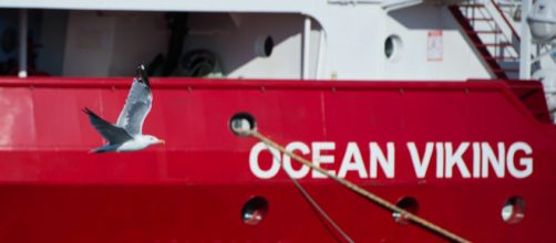 Ocean Viking arriva a Lampedusa (via APA - Austria Presse Agentur)