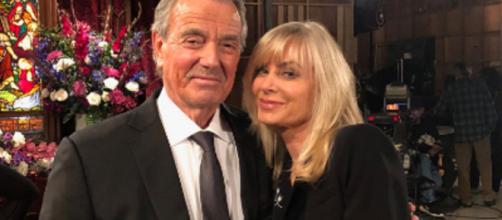 Amid Victor Newman's death, srumor has it that stars Khalil and Morgan will be back on the show. [Image Source: Eric Braeden/YouTube]