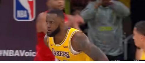 LeBron James' best plays from the 2018-19 NBA Regular Season. [Image source/NBA YouTube video]