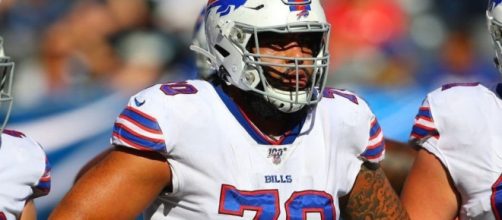 Buffalo Bills lineman Cody Ford, Twitter screencap, SportsGrid UK