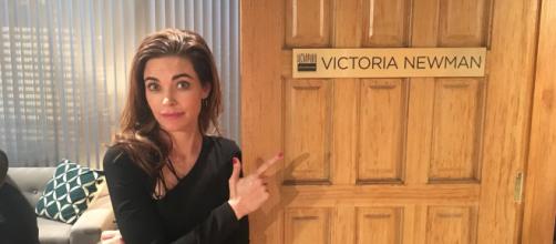 The Young and the Restless: Victoria Arrested for Mustache Murder (image source: Y&R Twitter verified account)