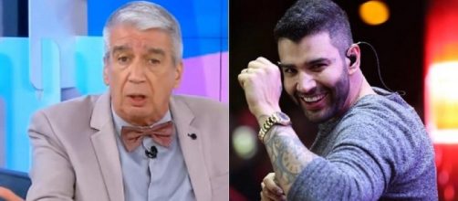 Gusttavo Lima rebate críticas de apresentador do Fofocalizando devido à interrupção de um show. Reprodução/SBT