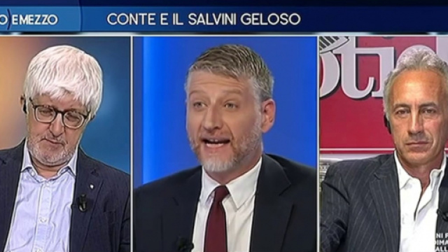 Alessandro Giuli, ospite di Otto e Mezzo, litiga con Lilli Gruber