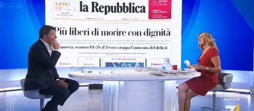 Matteo Renzi ospite a L'aria che tira su LA7