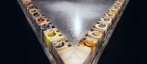 Judy Chicago's The Dinner Party ][Image source: Brooklyn Museum]
