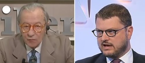 Vittorio Feltri e Gennaro Migliore protagonisti di un battibecco sulle opinioni di Rubbia.