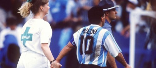 Maradona durante i Mondiali Usa 1994