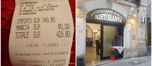 Roma, scontrino da 429 euro: ristorante chiuso (ma non per il conto)