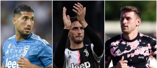Emre Can, Bentancur e Ramsey della Juventus