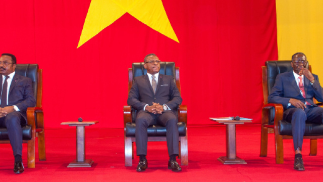 Le Premier Ministre Dion Ngute au Grand Dialogue National au Palais des Congrès (c) PRC