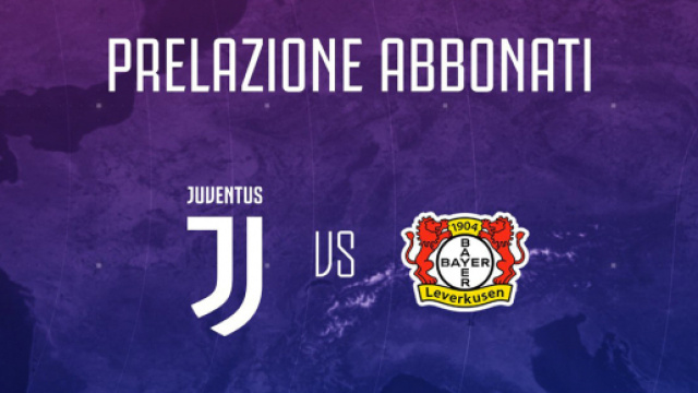Biglietti Juventus-Bayer Leverkusen