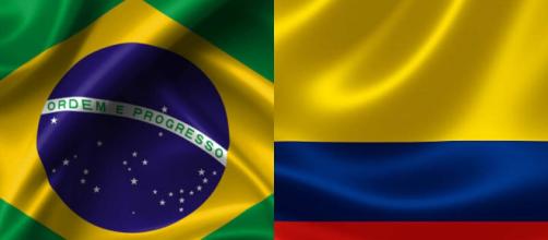 Brasil x Colômbia terá transmissão ao vivo da TV Globo. (Fotomontagem)