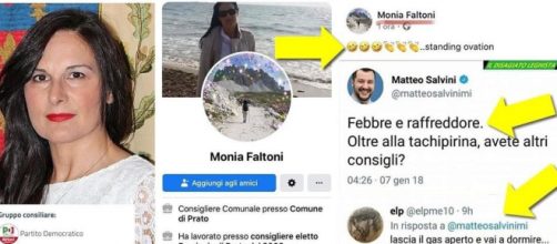 Il post dell'esponente Pd condiviso da Matteo Salvini