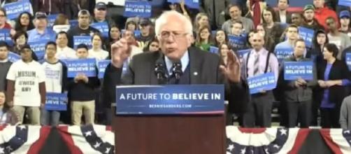 Bernie Sanders ramps up presence in Seattle. [Image source/King 5 You Tube video]