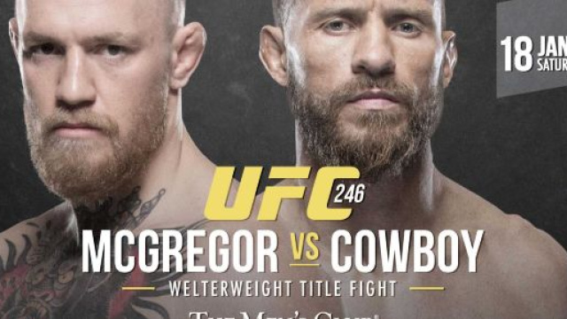 UFC 246 McGregor vs Cowboy domenica 19 su DAZN