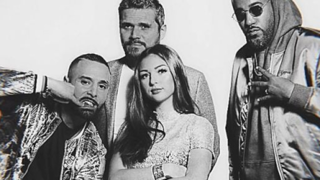 À gauche, Souleyman ainsi que Cyril et Éva au centre avec leur associé Ludovic à gauche. Crédits: INSTAGRAM - @iam_souley_man