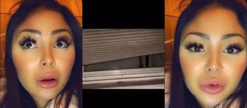 Maeva Ghennam accusée d'avoir inventé un cambriolage pour partir à Dubaï, elle balance les preuves. ®Snapchat : Maeva Ghennam