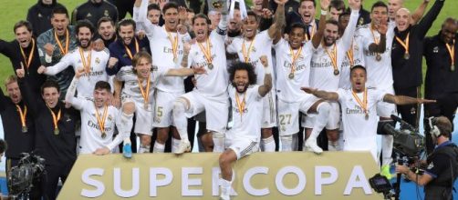 El Real Madrid celebra el título en Arabia. / culemania.com