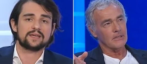 Il deputato del M5S Michele Sodano e Massimo Giletti.