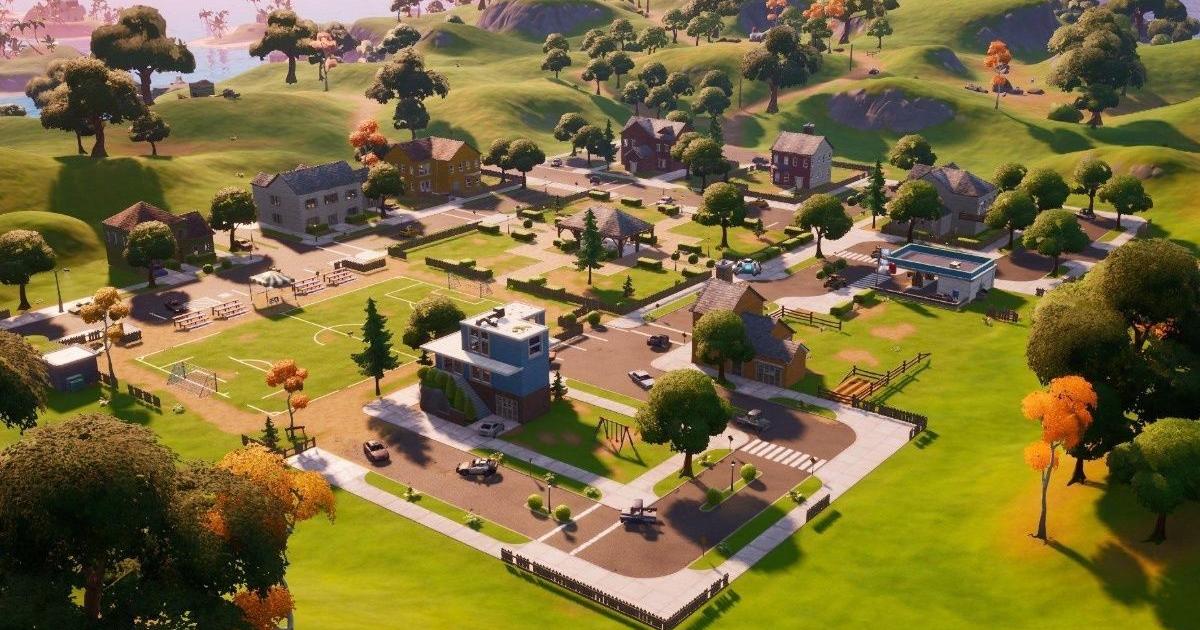 Fortnite Pleasant Park Screenshots Pleasant Park Is Slowly Being Destroyed Could Soon Be Removed From The Fortnite Island