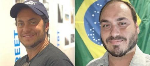 Thammy Miranda e Carlos Bolsonaro. (Reprodução/ Instagram)
