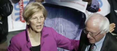 President 2020 race - Elizabeth Warren and Bernie Sanders clash ahead of debate. [Image source/CBS This Morning YouTube video]