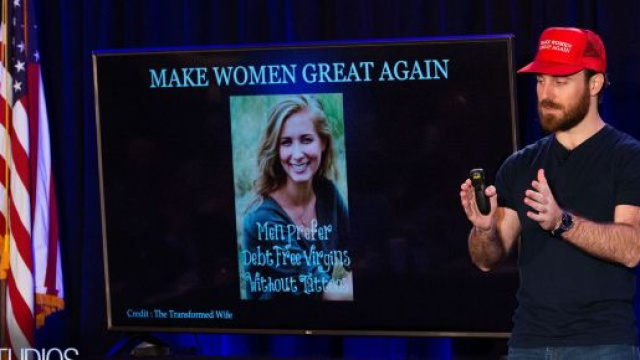 Make Women Great Again” promets de féminiser les femmes pour être de meilleures conjointes. Credit: Capture/21 studios