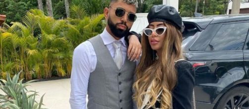 Gabriel Barbosa, o Gabigol, e Rafaella Santos, irmã de Neymar. (Arquivo Blasting News)