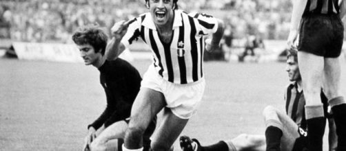 Pietro Anastasi con la maglia della Juventus